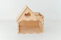 Comprar Casita De Muñecas 2 Ambientes Fibrofacil Para Muñecas Mini