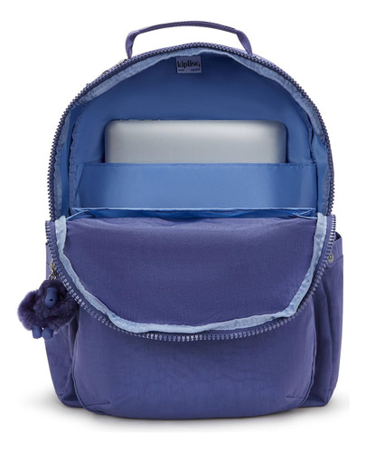 Mochila Grande Kipling Seoul Para Mujer Azul Océano
