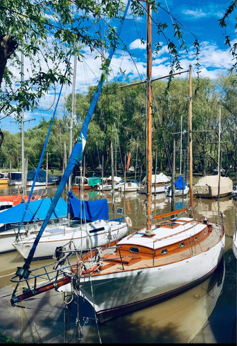 Imagen 5 de 10 de Velero Madera Ketch Poco Calado Venta/permuta Muy Bueno !