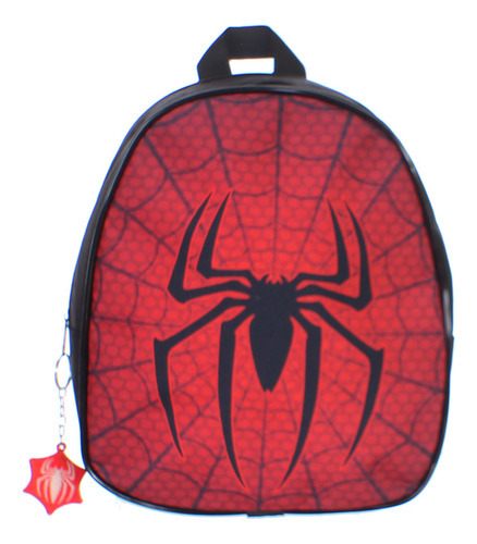 Mochila Do Aranha Infantil Menino Com Chaveiro Que Brilha