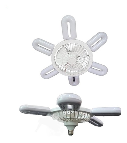 Lampara Led Con Ventilador Incorporado Y Control Remoto