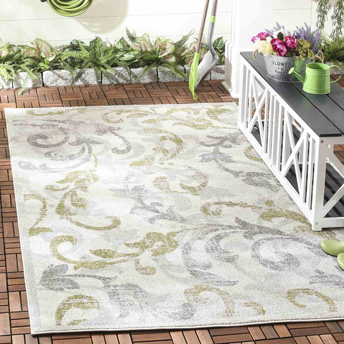 Safavieh Amherst Collection Amt428e Floral Scroll Non-s...