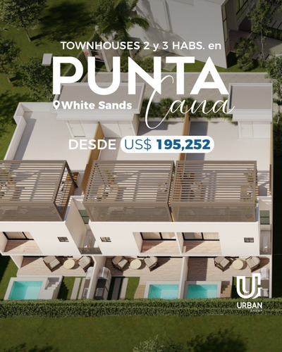 Townhouses De 2 Y 3 Habitaciones A 3 Mins De La Playa En Punta Cana