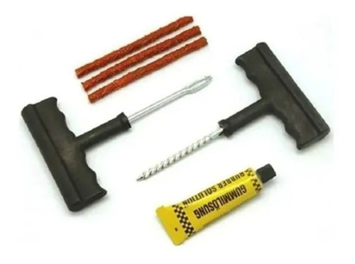 Kit De Parches Para Reparar Cauchos Motos Carros 4x4 Camion