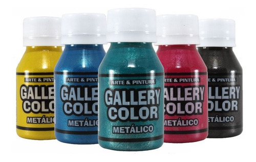 Pintura Acrílica Metálica  X5 Unids