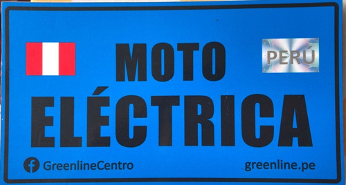 Placa Para Moto Eléctrica Y Bici Eléctrica +  Delivery 