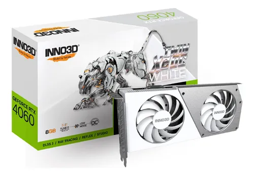 Tarjeta Inno3d Nvidia Geforce Rtx 4060 Twin X2 8gb Oc White