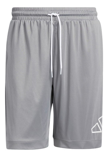 Shorts adidas Basquete Big Logo Masculino - Cinza