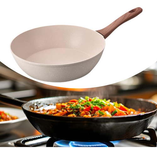 Sartén, Wok Con Mango Resistente Al , Wok Chino 20x5.8cm