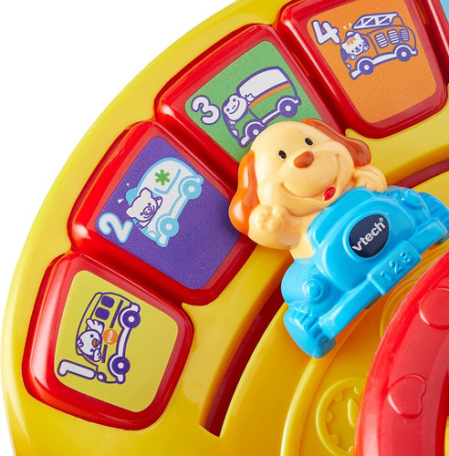 Imagen 4 de 5 de Volante Interactivo C/luz Y Sonido Enseña Animales Vtech