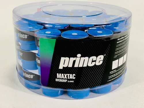 Overgrip Prince Maxtac Liso Tenis Padel Jarra X60 Color Azul