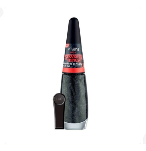 Imagem 3 de 10 de Impala Kit C/05 Esmaltes Coleção Cat Eye Imã Stranger Things