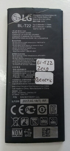 Bateria LG Bl-t22 Zero Generica Con Envio Gratis 