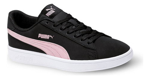 Tenis Urbanos Puma Smash V2 Buck Para Dama    Negro