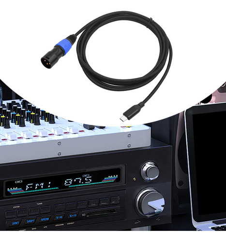 // Cable Usb C A Xlr Macho, Conector De Audio, 300cm