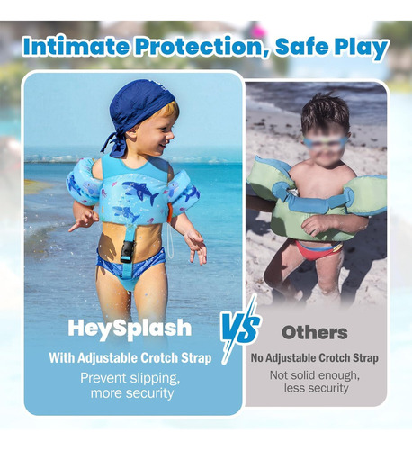 Chaleco De Natación For Niños Heysplash, Flotadores For Ni
