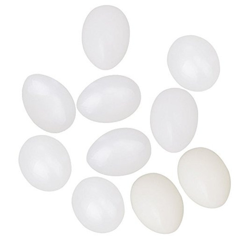 Bqlzr Blanco Blanco Sólido Huevos Plásticos Maniquí Huevos P