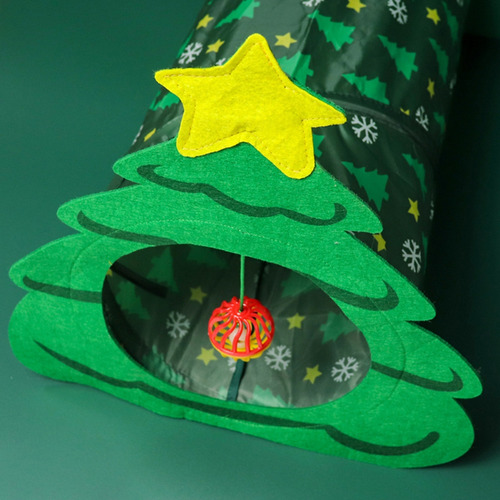 (b) Túnel Para Gatos Con Bastones Playtube, Árbol De Navidad