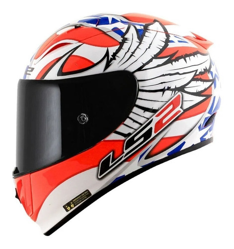 Capacete Para Moto Ls2 Ff323 Arrow Freedom Branco/laranja