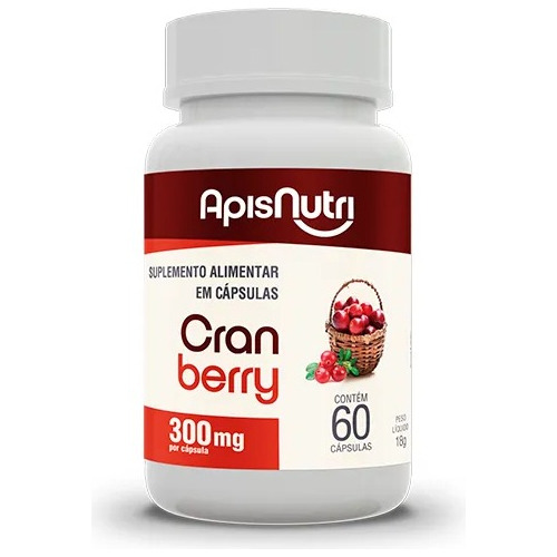 Cranberry 300mg 60 Caps - Apisnutri