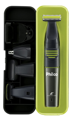 Aparador De Pelos Philco Easyblade Plus Pap06vd Cor Verde 110V/220V