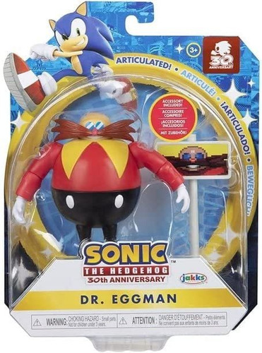 Sonic The Hedgehog Figura De Acción Clásica Eggman Con Pl.