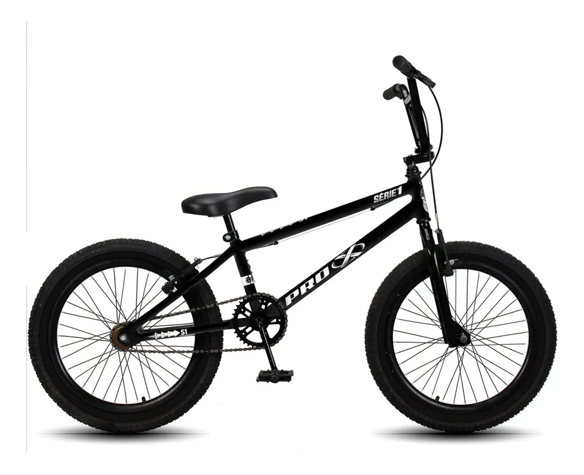 Bicicleta Bmx Pro-x Série 1 Aro 20 V-brake Cores Cor Preto Tamanho Do Quadro 20