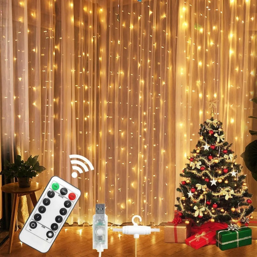Orion Serie 300 - Cortinas Decorativas Led Usb 8 Modelo 3x3m