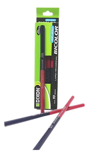 Caja De Lápiz Bicolor Grueso Dixon C/10 Piezas