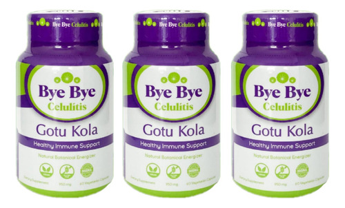 3 Bye Bye Celulitis - Gotu Kola - Unidad a $1417