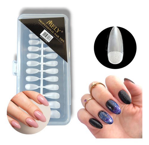 Tips Mely Soft Gel Pre Limados Caja X240u - Press On Nail