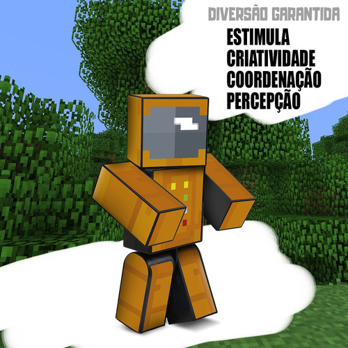 Boneco Zoom Astronauta 15 Cm Minecraft Com Ferramentas