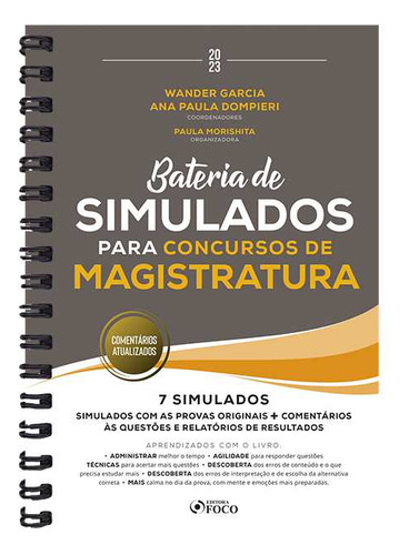 Bateria De Simulados Para Concursos De Magistratura - 1ª Ed - 2023, De André Barbieri. Editora Editora Foco, Capa Mole Em Português
