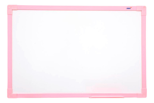 Lousa Quadro Branco 60x40cm Moldura Soft Colors Rosa