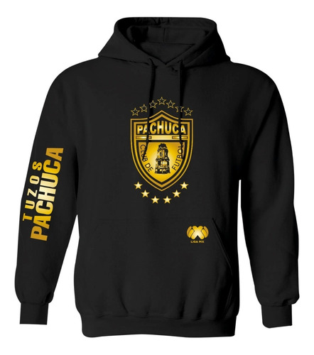 Sudadera Modelo Liga Mx Tuzos Del Pachuca Gold Edition 