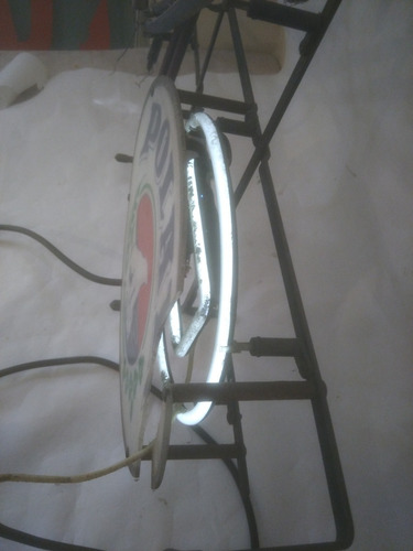 Imagen 3 de 9 de Aviso De Light En Luz De Neón Con Base.