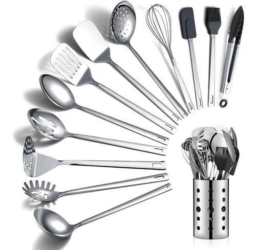 Kit De Utensilios De Cocina Berglander, Acero Inoxi, 13 Pcs