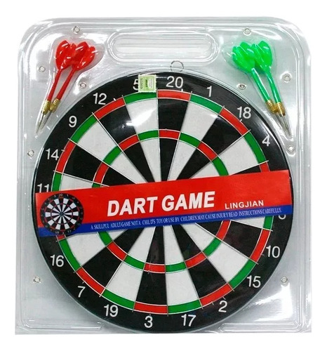 Juego De Dardos Tiro Al Blanco Reversible Madera