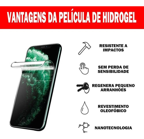 Película Hidrogel Hd Proteção E Toque Para Celular iPhone 15
