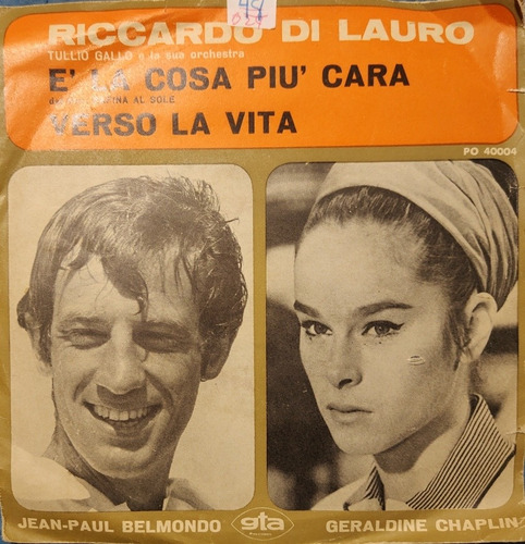 Vinilo Single De Riccardo Di Lauro - Verso La Vita( B20 (Usado)