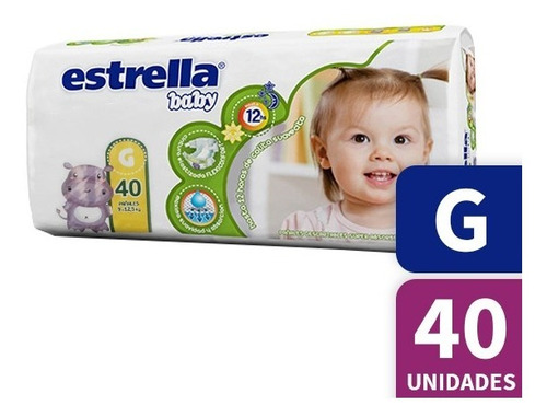 Pañales Descartables Estrella Baby Absorbentes G 40 Unidades