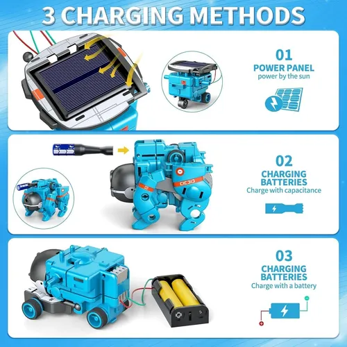 Juguete Educativo Robot Solar 6 En 1,kit De Robótica Solar