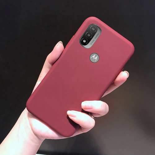 Funda For Motorola Moto E20 E40 E30 E32 Mate Color Sólido
