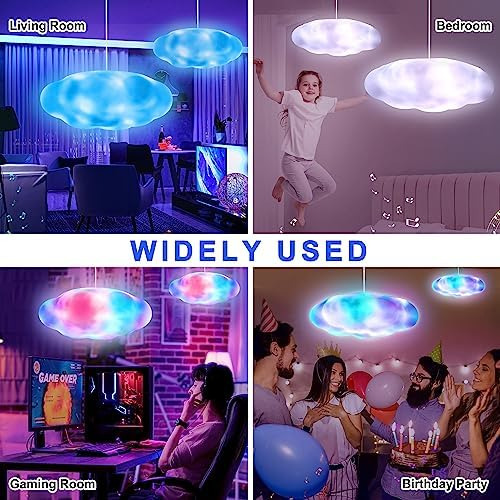 Luces Led De Nube Para Techo, Lámpara De Nube Multicolor Con