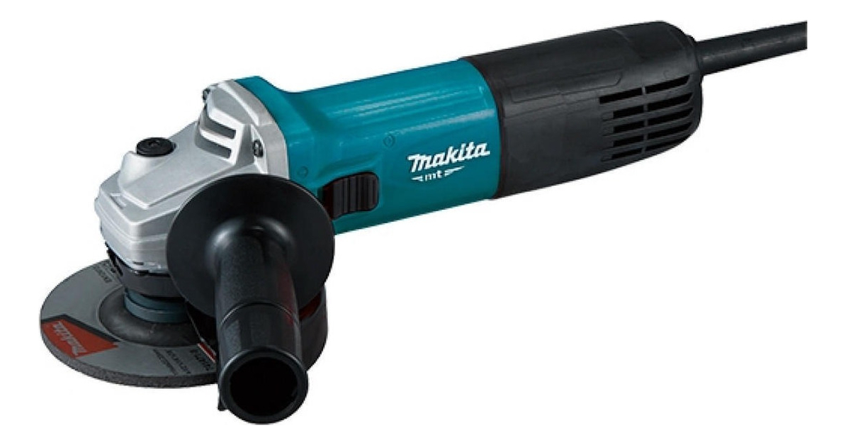 Esmeril Angular Makita M9510b 4 1/2 (115mm) 850w Color Turquesa Frecuencia 50 Hz/60 Hz