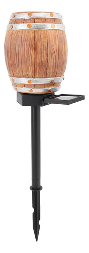 Barril De Vino Con Sensor Led Solar Pathway Pp