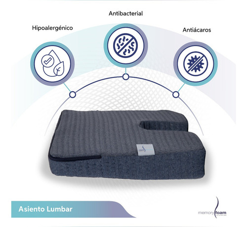Asiento Lumbar Memory Foam