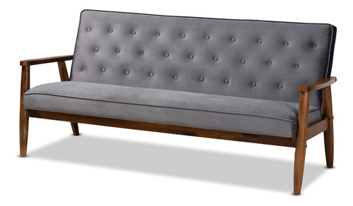 Baxton Studio Sofas, Talla Unica, Gris/marron