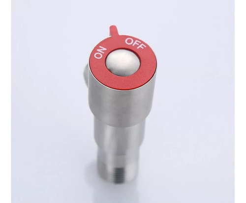 Llave De Paso Angular Roja 1/2 - 5 Unidades