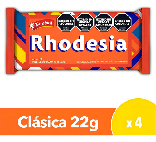 Oblea Rhodesia clásica display x4 unidades